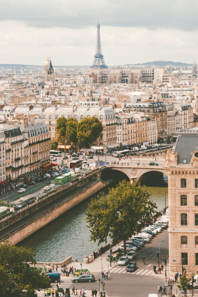 Vue de la ville de Paris depuis Notre-Dame.